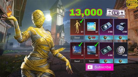 Original Lobby Mythic Yellow Mummy Set Pubg Mobile Youtube