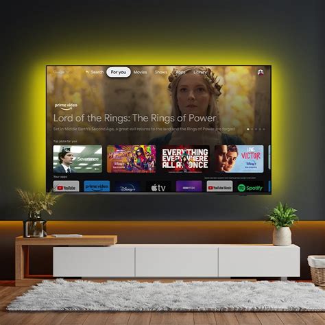 Smart Tv Philips The Xtra Ambilight Mini Led K Uhd Google Tv