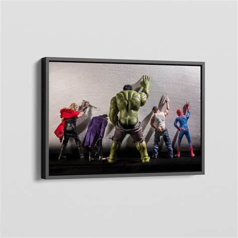 Avengers Film Superhelden In Toilette Leinwand Wandkunst Marvel Poster