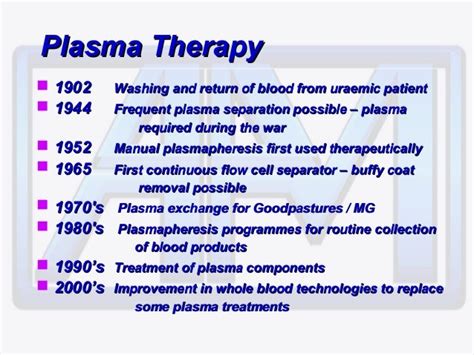 Plasma Therapy Training Presentation