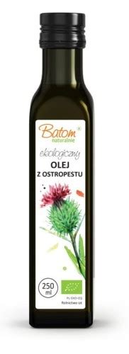 Olej Z Ostropestu Plamistego T Oczony Na Zimno Bio Ml Batom Sklep