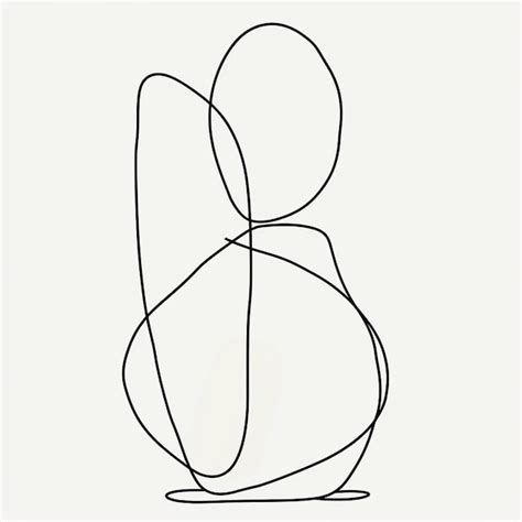 Premium Vector Line Art Minimalist Design Drawing Vector