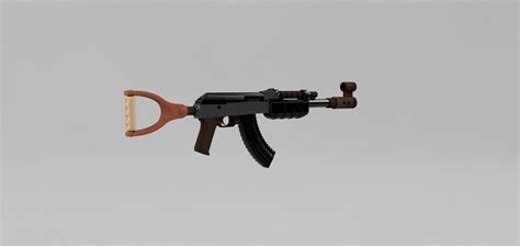 3d File Ak Sort Of Rust Post Apo By Benen3d 🔫・model To Download And