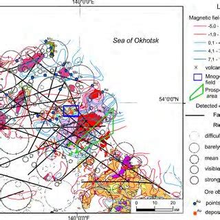 Structure control of Mnogovershinny ore field upon satellite data, ore ...