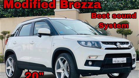 Modified Maruti Brezza With Inch Alloy Wheels Looks Brawny Atelier