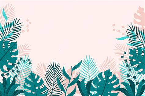 Premium Vector | Tropical mural wallpaper