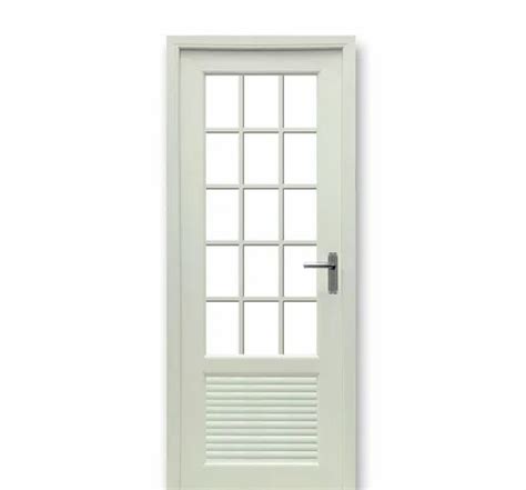 Paint Coated White Upvc Bathroom Door Design Pattern Plain At Rs