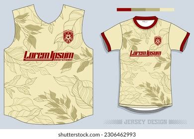 Jersey Design Soccer Jersey Pattern Design Stock Vector (Royalty Free) 2306462993 | Shutterstock