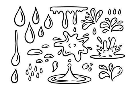 Realistic Water Drops Font From A To F Royalty Free Vector