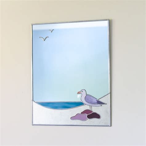 Steven Seagull Handmade Seaside Wall Mirror Available In Several Sizes