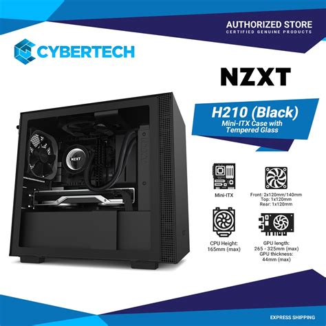 Nzxt H Mini Itx Pc Gaming Case Front I O Usb Type C Port Tempered