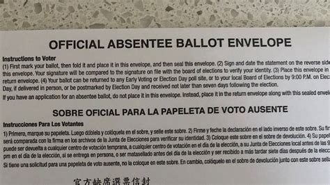 New York City Voters Get Absentee Ballots With Wrong Name Address