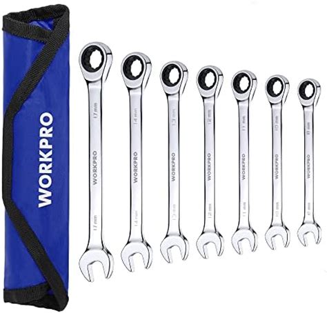 Workpro Piece Ratcheting Combination Wrench Set Teeth Combo