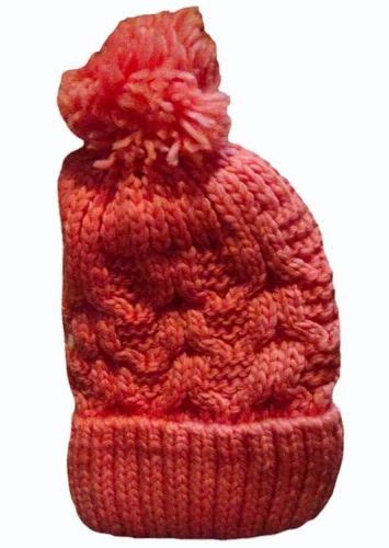 Peach Woolen Knitted Cap Size Medium Winter Wear At Rs Piece In