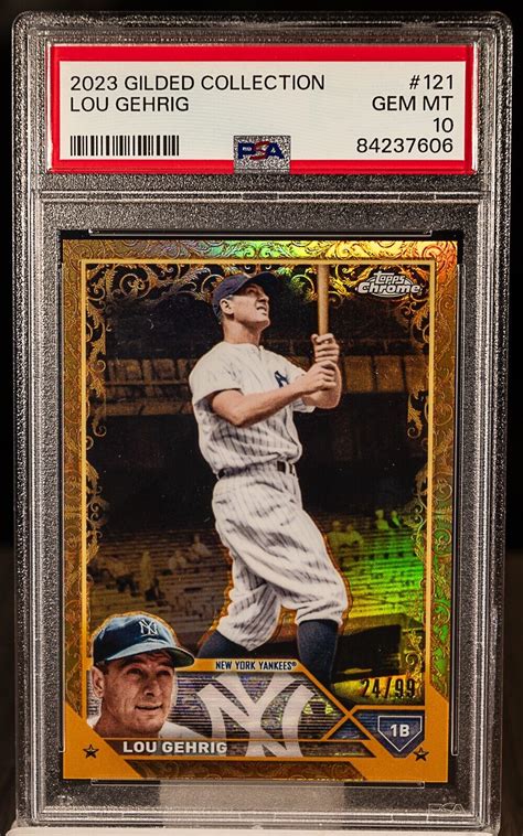 Lou Gehrig Topps Gilded Collection Base Price Guide