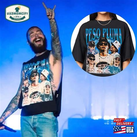 Post Malone Rap Peso Pluma Shirt Comfort Color Tour Classic T