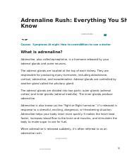 The Science Behind Adrenaline Rush: Causes, Symptoms, and How to ...