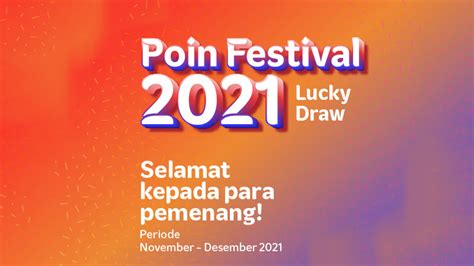 Pemenang Lucky Draw Poin Festival 2021 Telkomsel