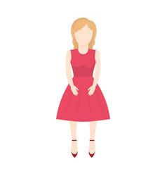 Character Woman Faceless Image Royalty Free Vector Image