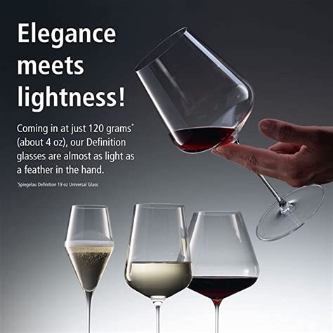 Spiegelau Definition Bordeaux Wine Glasses, European-Made Lead-Free ...