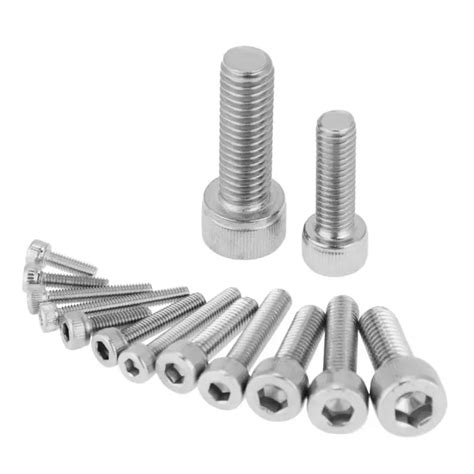 1 Set Of 135pcs M25m3m4m5m6m8 Hex Socket Screws 304 Stainless