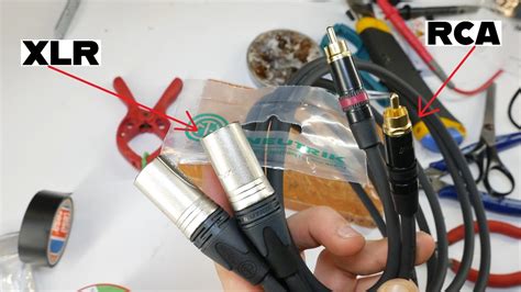 How To Make Xlr To Rca Audio Cable Diy Youtube