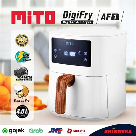 Jual Mito Air Fryer Af Digital Low Watt Shopee Indonesia