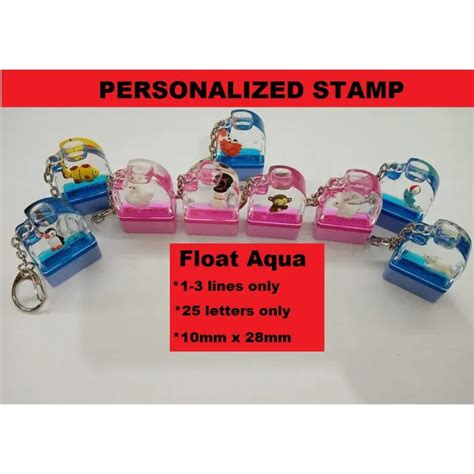 Cod Personalized Flash Self Inking Rubber Stamp Custom Aqua Float