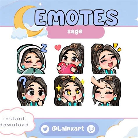 Cute Valorant Reyna Emotes Bundle Twitch Discord Youtube Etsy Ireland