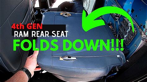 How To Fold Down Rear Seat Dodge Ram 1500 New Update