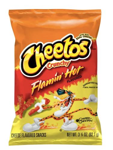 Cheetos Crunchy Flamin Hot Cheese Flavored Snack Chips Oz Bag Garcia Plaza Bakery