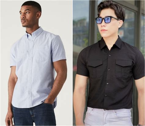 Các mẫu áo sơ mi nam tay ngắn hot nhất 2025