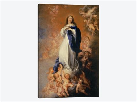 The Immaculate Conception Of Canvas Art Bartolome Esteban Murillo