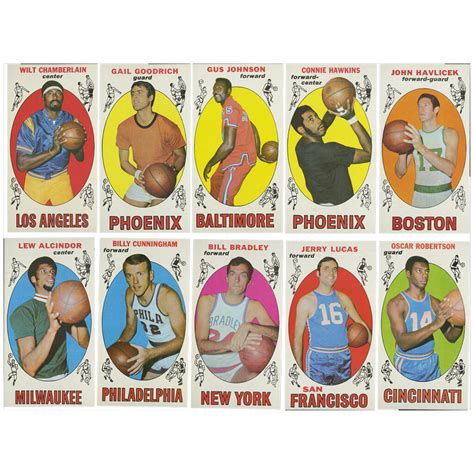 High Grade 1969 70 Topps Basketball Uncirculated Complete Set