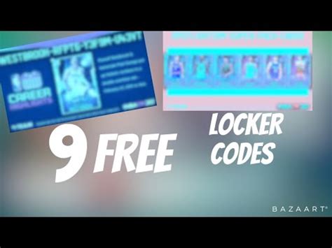 Free Active Locker Codes Right Now In Nba K Myteam Youtube