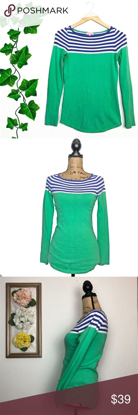 Lilly Pulitzer Maria Boat Neck Striped Sweater S Stripe Sweater