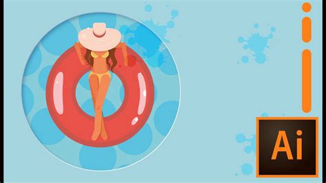 Summer Time Vector Illustration Tutorial For Beginners Adobe