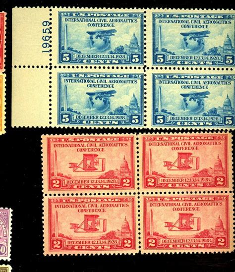 649 50 Mint Blocks Fine OG 650 HR Rest NH Cat 33 United States