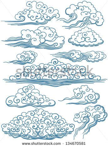 Japanese Cloud Vector At Vectorified Collection Of Japanese Cloud