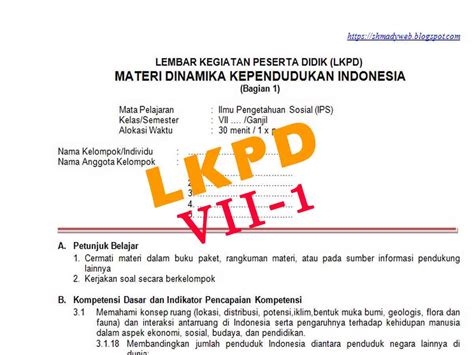 Lkpd Ips 7 Kegiatan Produksi Distribusi Dan Konsumsi Riset