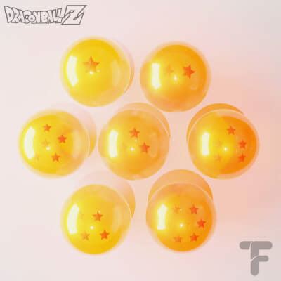 The Seven Magic Balls From Dragonball Z - 3D Model by Touati