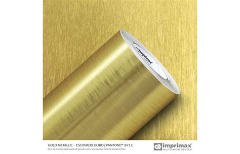 IMPRIMAX DECORMAX GOLD METALLIC ESCOVADO OURO 1220MMX25M