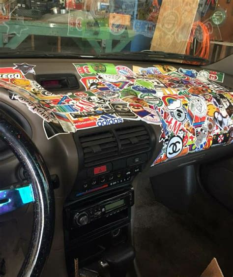 Sticker Inside Car