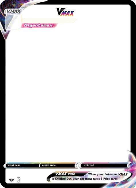 pokemon vmax template card