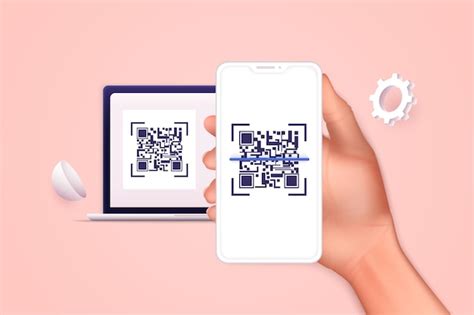 Mano que sostiene el teléfono inteligente móvil con escaneo de código