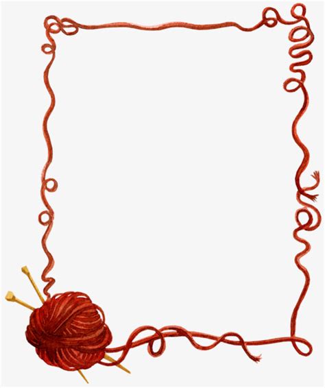 Collection of Yarn Border PNG. | PlusPNG