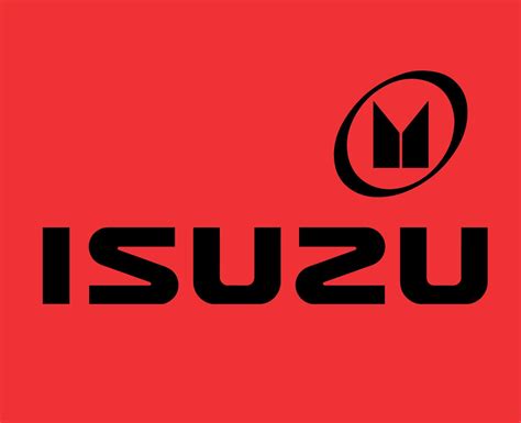 Isuzu Logo Brand Symbol With Name Black Design Japan Car Automobile ...