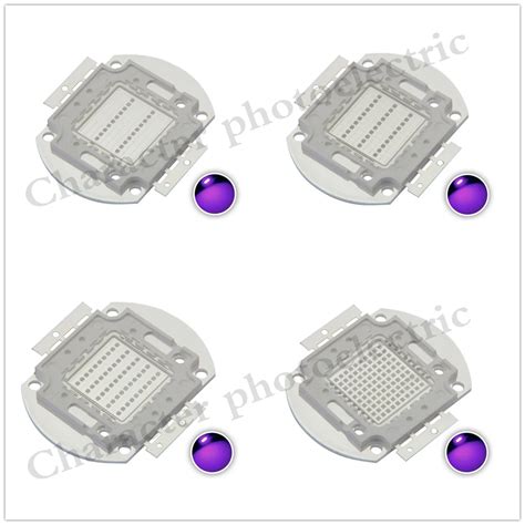 Uv Purple High Power Led Bulbs Ultra Violet Chips 360nm 365nm 370nm