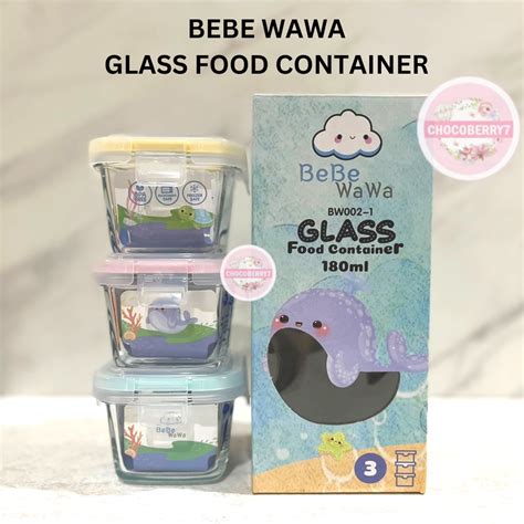 Jual BebeWawa Baby Glass Food Container MPASI Bayi Wadah Kaca Tempat