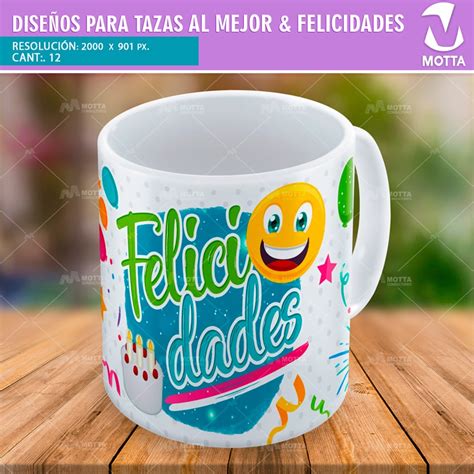 Diseños Feliz Cumpleaños Para Sublimar Tazones y Mugs